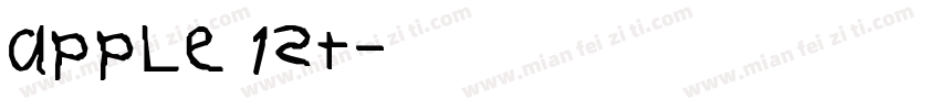APPLE 1ST字体转换
